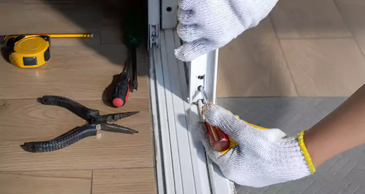 Backyard Sliding Door Track Repair in Cocoa, FL