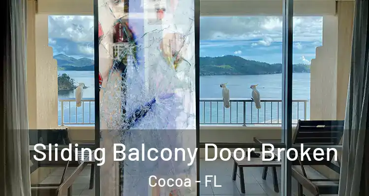 Sliding Balcony Door Broken Cocoa - FL