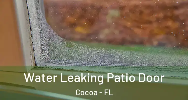 Water Leaking Patio Door Cocoa - FL